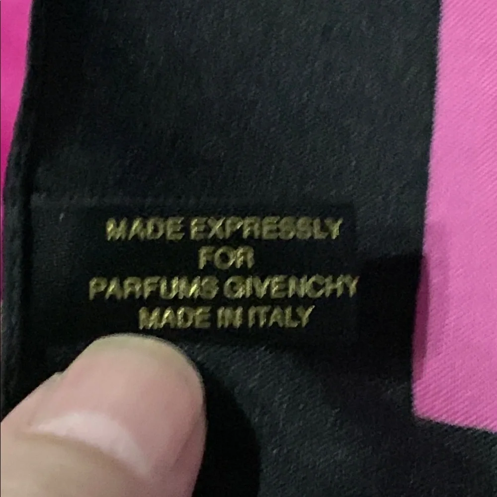 Givenchy Colorful Silk Scarf with Logo - Picture 4 of 5